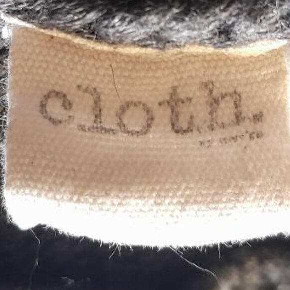 Embroidered Cottage Core Oversized Sweater Womens XS  PrairieCore Gray Flowers - Picture 3 of 8